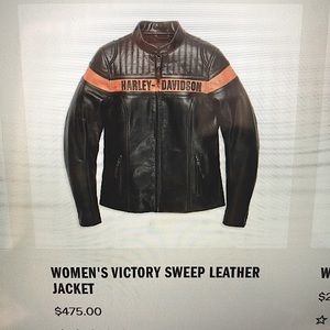 Women leather jacket Harley Davidson